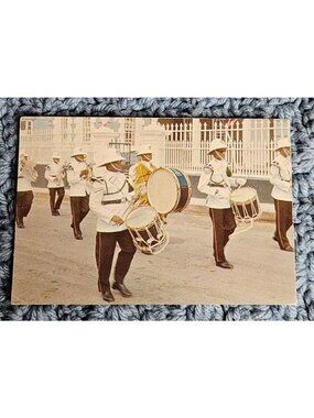 Royal Police Force Band Postcard Antigua
